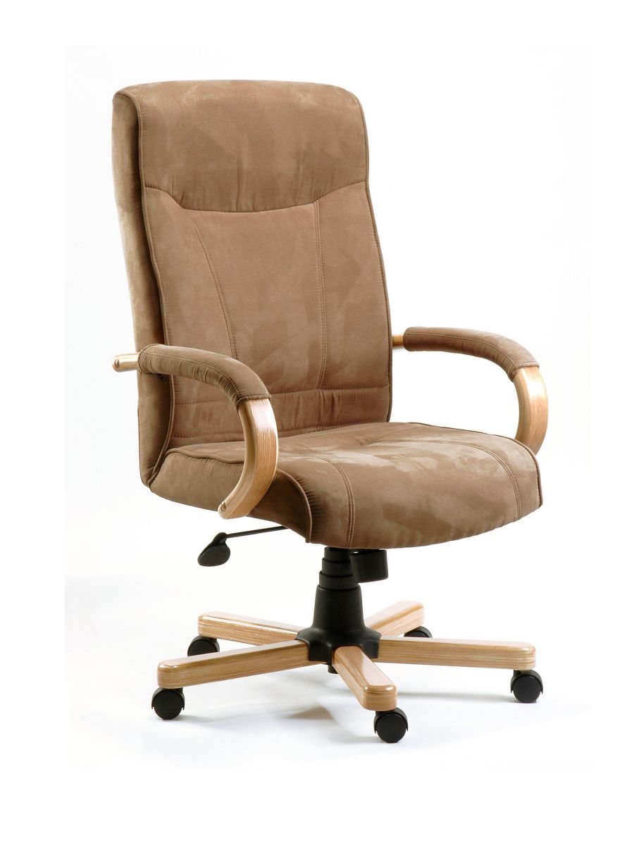 OXFORD SUEDE SWIVEL EXECUTIVE CHAIR